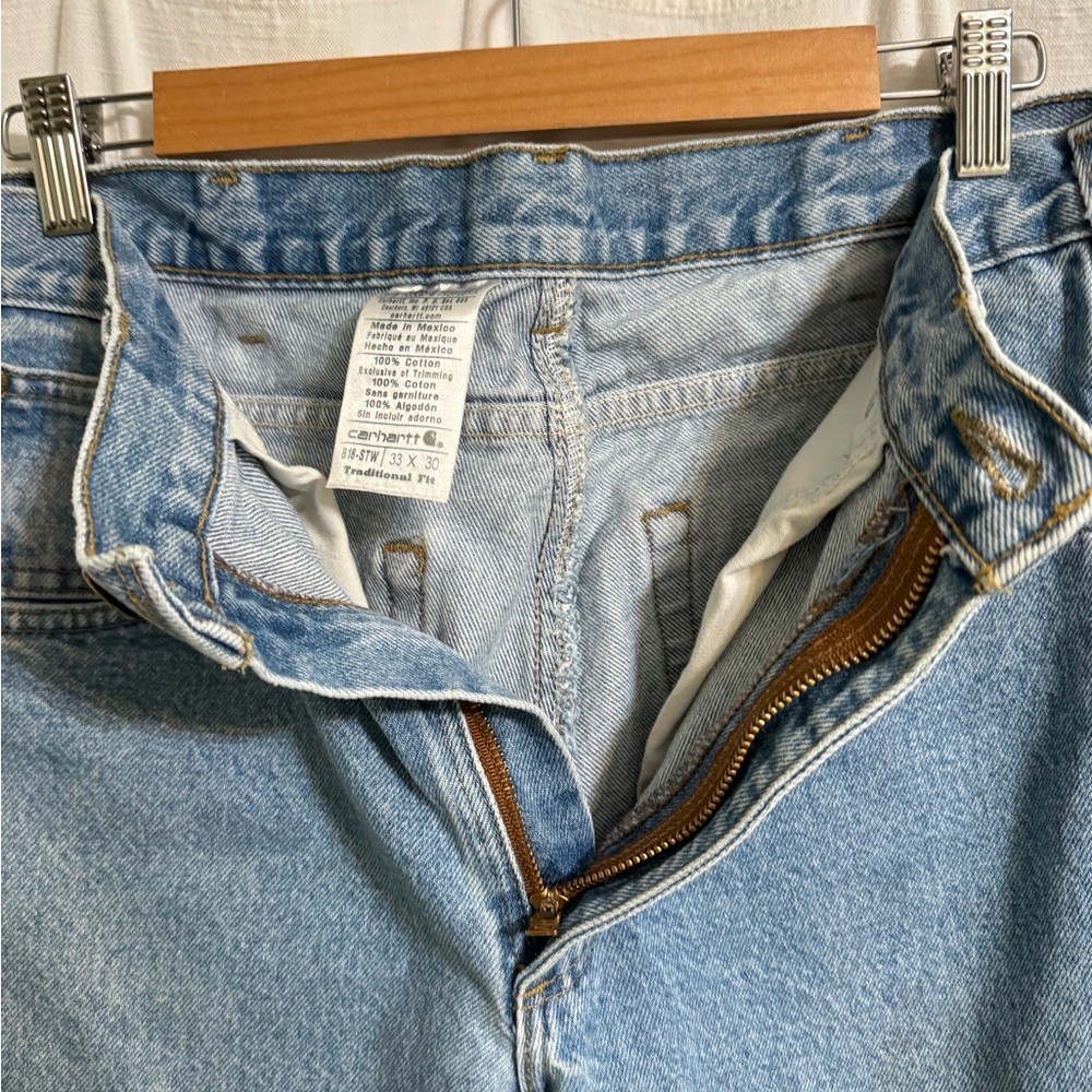 Vintage Y2K Carhartt Grunge B18 STW Jeans
33x30 Stone Wash Distressed Workwear - Picture 10 of 12